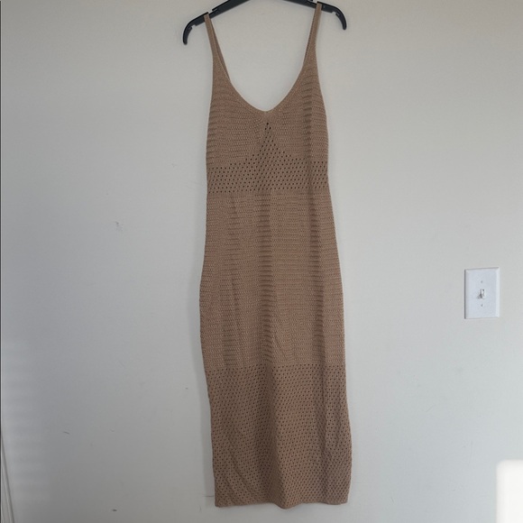 Almost FamousElegant Tan Knit Dress - Picture 3 of 11